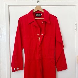 BIG BUD PRESS mustang red jumpsuit size Medium